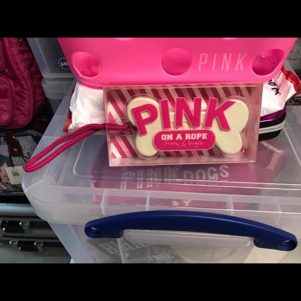 Found vs pink soap on a rope